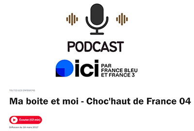 Podcast Ma boite et moi - Choc'haut de France 04 par Vincent Schneider sur France Bleu Picardie